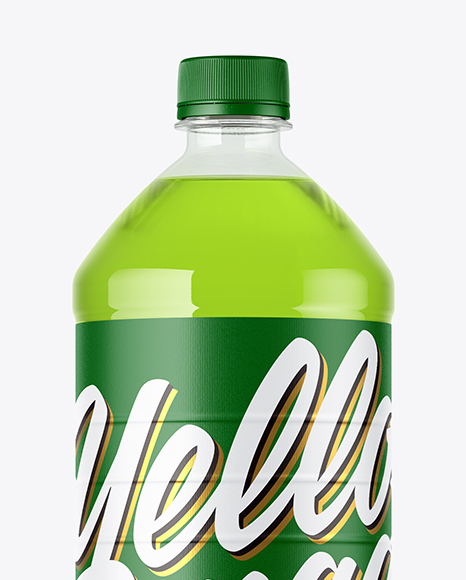 Clear Plastic Bottle Mockup PSD #2