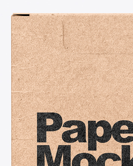 Kraft Box Mockup PSD #2