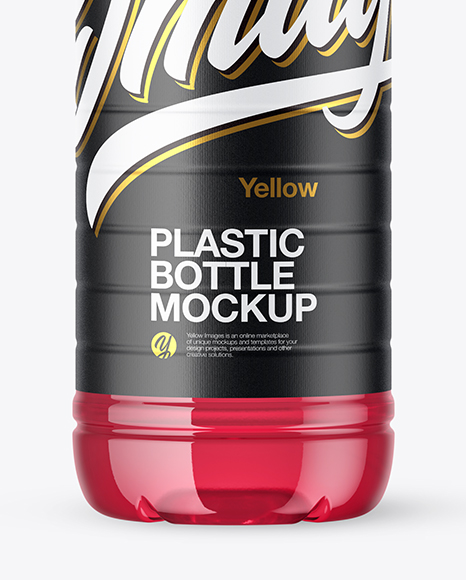 Plastic Drink Bottle Mockup PSD #1