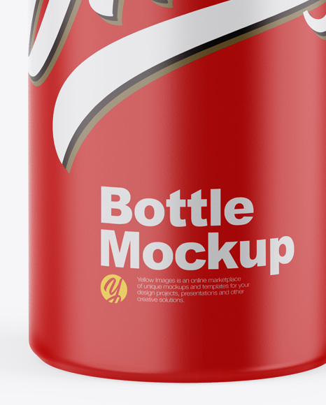 Matte Bottle Mockup PSD #1