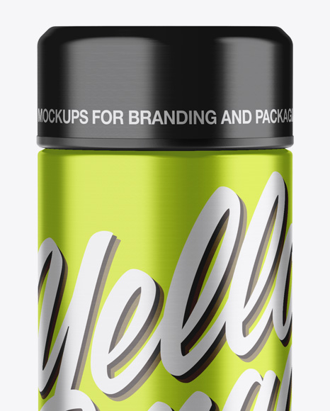 Metallic Bottle Mockup PSD #2