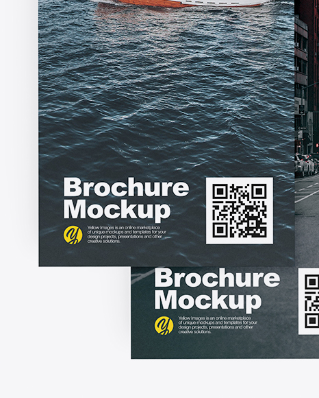 Two Brochures Mockup PSD #2