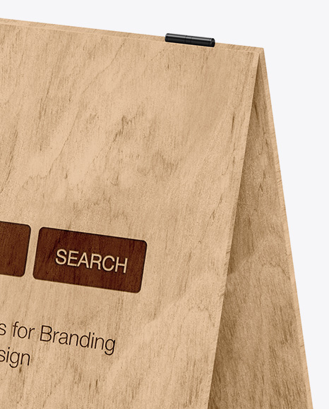 Pavement Sign Advertising   Half Side View PSD #1