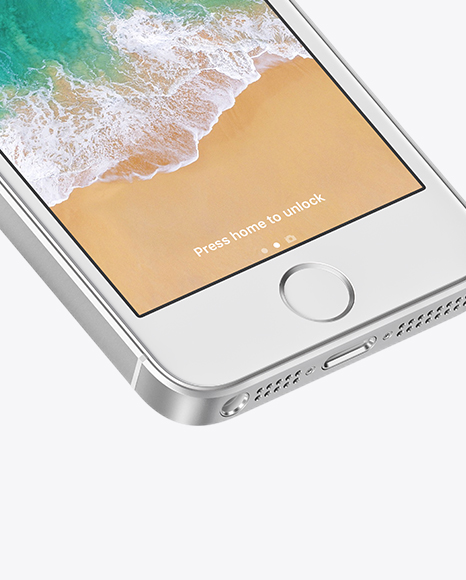 Isometric Apple iPhone SE Mockup