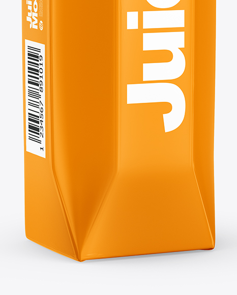 Glossy Juice Pack with Screw Cap Mockup PSD #1