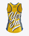 Download Women S Running Singlet Mockup Back View In Apparel Mockups On Yellow Images Object Mockups