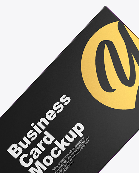 Two Paper Business Cards Mockup