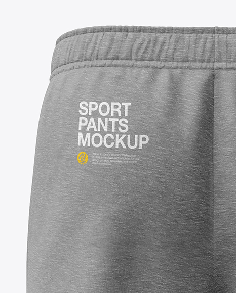 Download Melange Men's Sport Pants Mockup in Apparel Mockups on Yellow Images Object Mockups