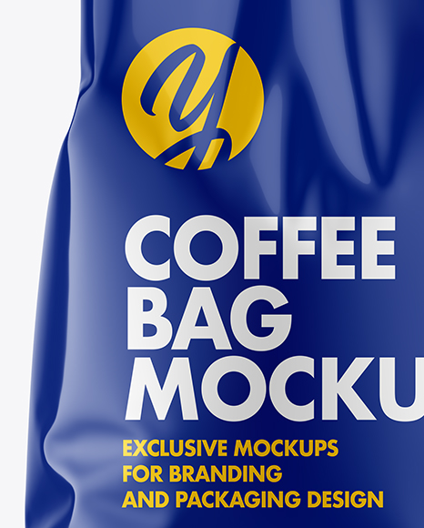 Glossy Coffee Bag Mockup