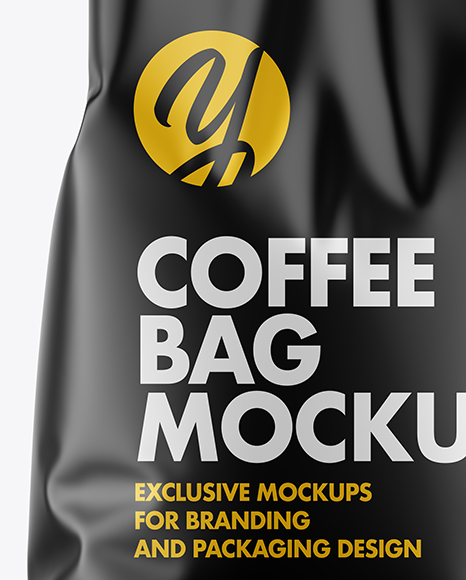 Matte Coffee Bag Mockup PSD #6