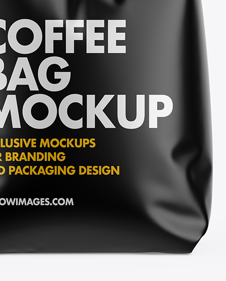 Matte Coffee Bag Mockup PSD #7