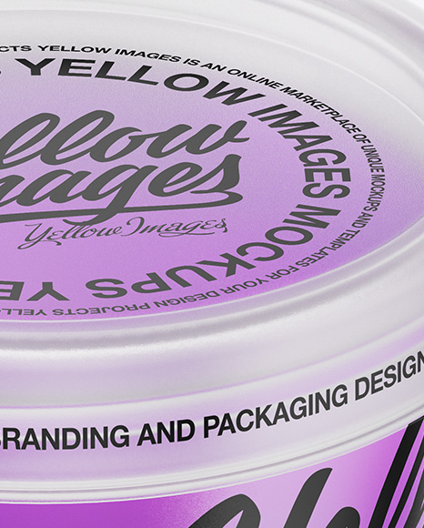 Container with Jam Mockup PSD #1