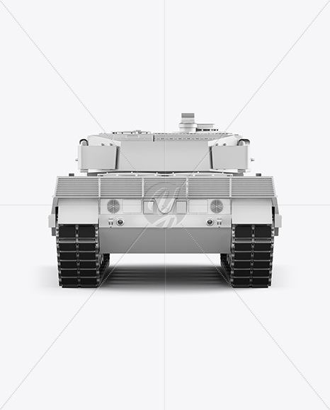 Download Tank Mockup Back View In Vehicle Mockups On Yellow Images Object Mockups PSD Mockup Templates