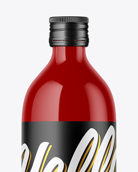 Glossy Bottle Mockup PSD #2