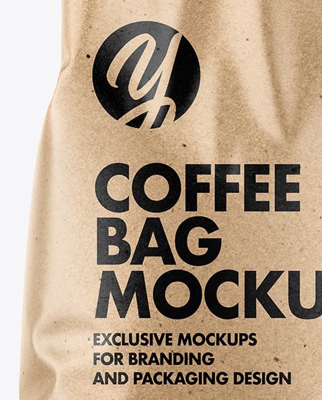 Kraft Coffee Bag Mockup PSD #1