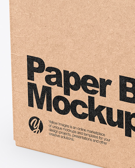 Kraft Box Mockup PSD #2