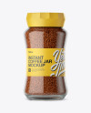 Download Clear Glass Jar With Dark Instant Coffee Mockup in Jar Mockups on Yellow Images Object Mockups