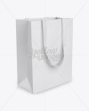 Download Paper Euro Tote Bag With Ribbon Handles Mockup - Half-Side ...