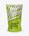 Glossy Stand Up Pouch Mockup - Front View in Pouch Mockups ...