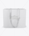 Download Paper Euro Tote Bag With Ribbon Handles Mockup - Front ...