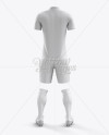 Download Men S Full Soccer Kit With Polo Shirt Mockup Back View In Apparel Mockups On Yellow Images Object Mockups