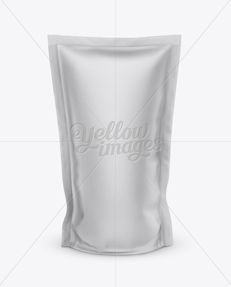 Download Matte Stand Up Pouch Mockup Front View In Pouch Mockups On Yellow Images Object Mockups Yellowimages Mockups