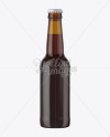 Download Amber Glass Bottle with Red Ale Mockup in Bottle Mockups on Yellow Images Object Mockups