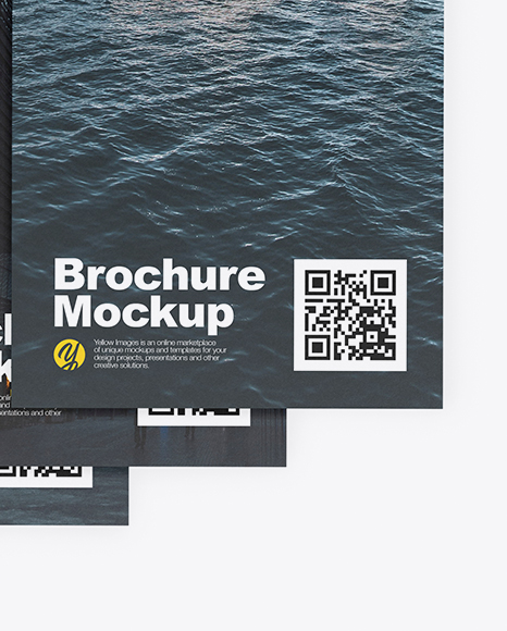 Four Brochures Mockup PSD #1