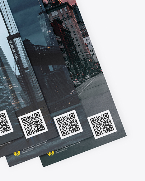 Four Brochures Mockup PSD #1