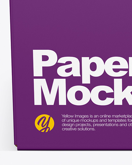 Paper Box Mockup PSD #2