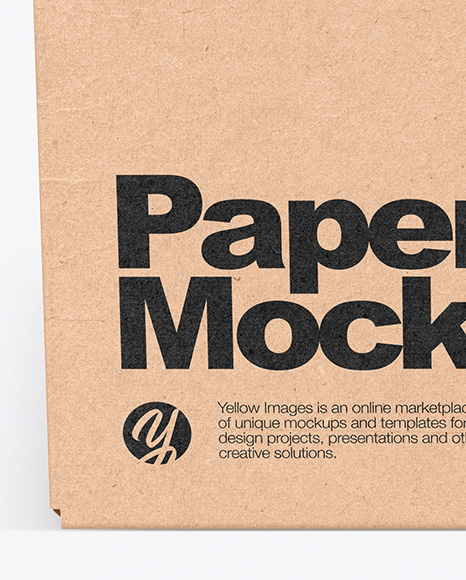 Kraft Box Mockup PSD #2