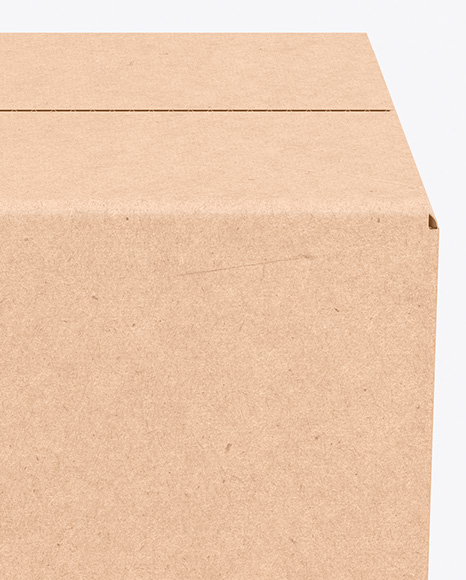 Kraft Box Mockup PSD #1