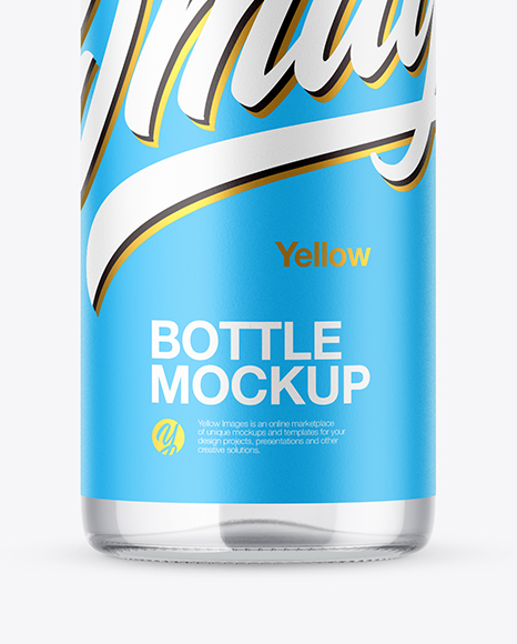 Clear Bottle Mockup PSD #1