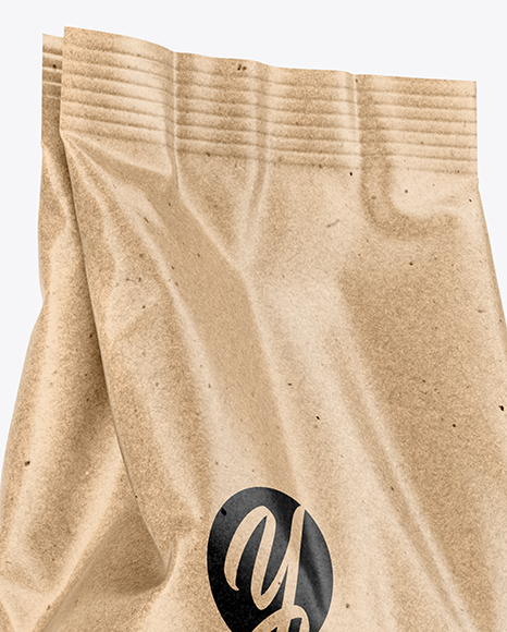 Download Kraft Coffee Bag Mockup in Bag & Sack Mockups on Yellow ...