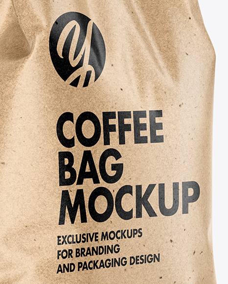 Download Kraft Coffee Bag Mockup in Bag & Sack Mockups on Yellow ...