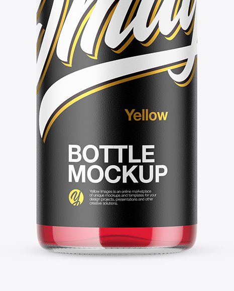 Clear Bottle Mockup PSD #1