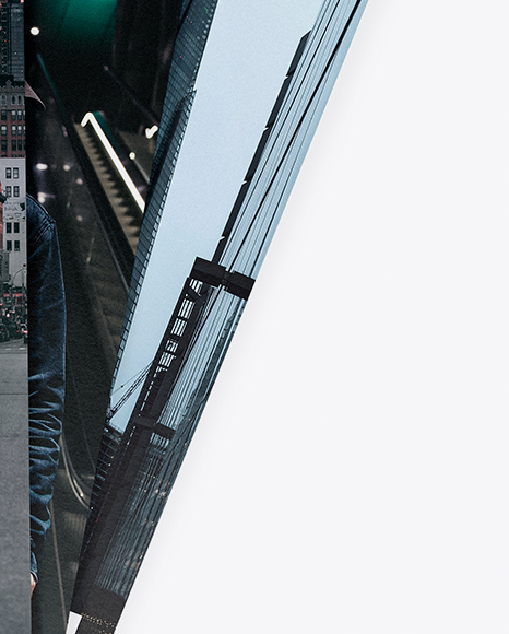 Three Textured Brochures Mockup PSD #1