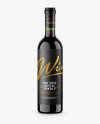 Green Glass Wine Bottle Mockup