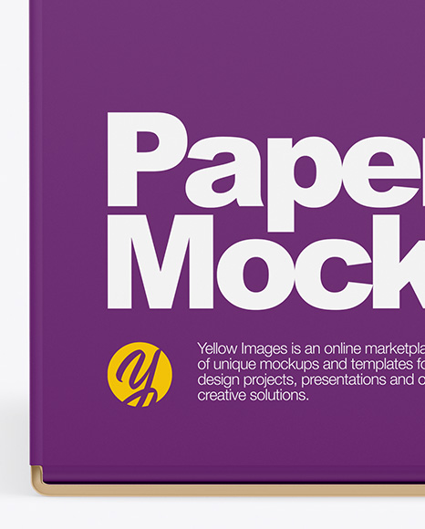 Paper Box Mockup PSD #2