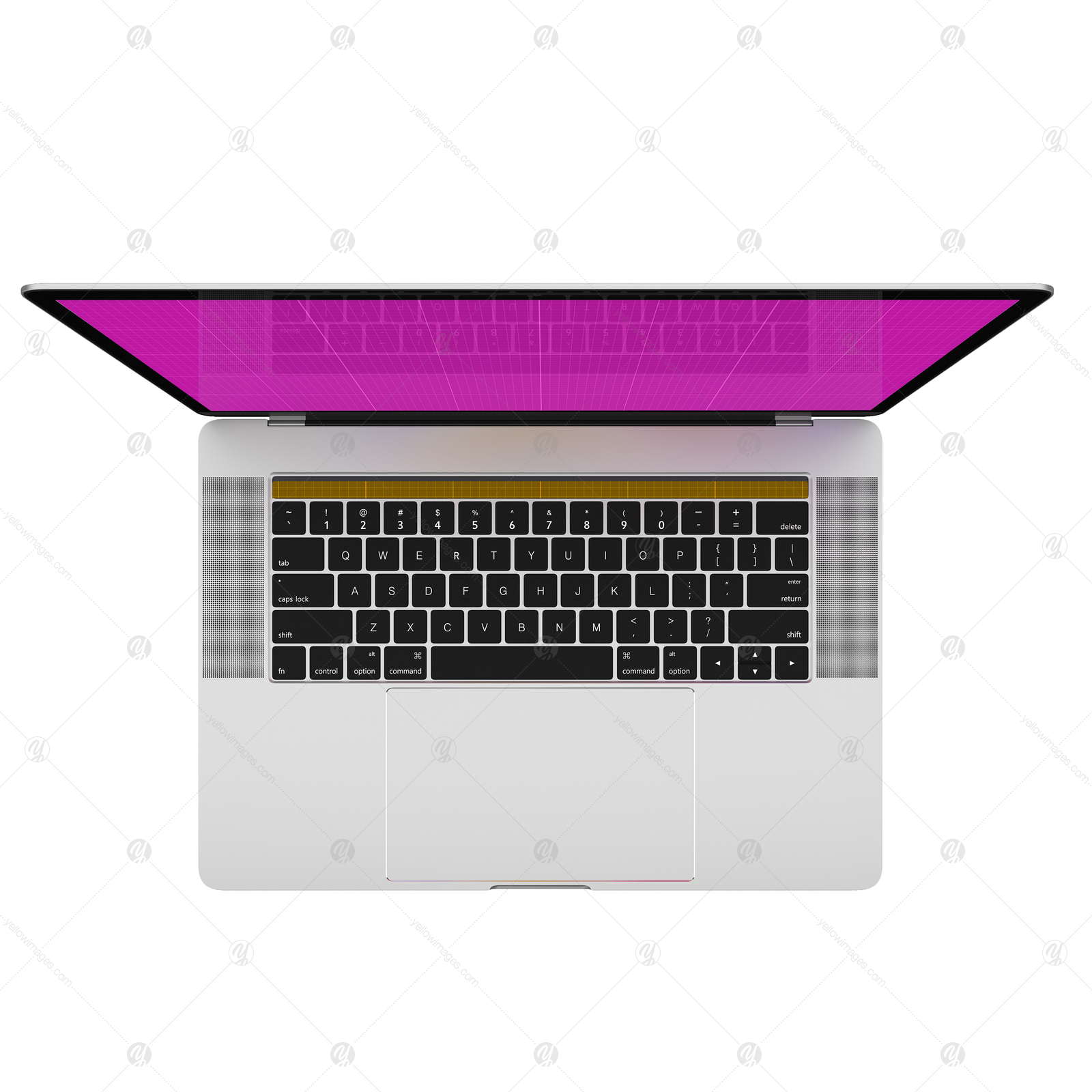 Macbook Pro kit on Yellow Images Creative Store