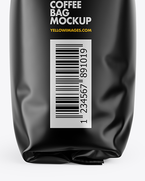 Download Matte Coffee Bag Mockup In Bag Sack Mockups On Yellow Images Object Mockups