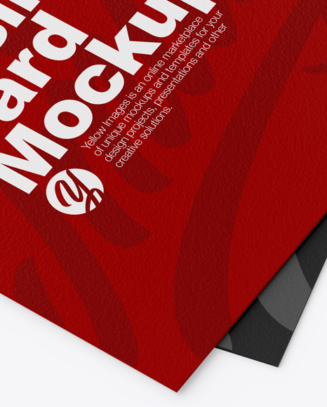 Two Paper Business Cards Mockup PSD #1