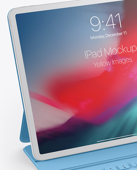 Holding Ipad Mockup Free