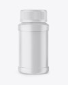 Matte Plastic Pills Bottle Mockup - Front View