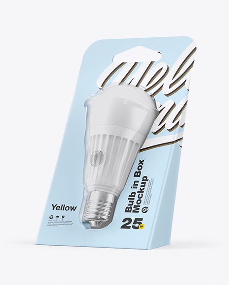 Bulb in Box Mockup