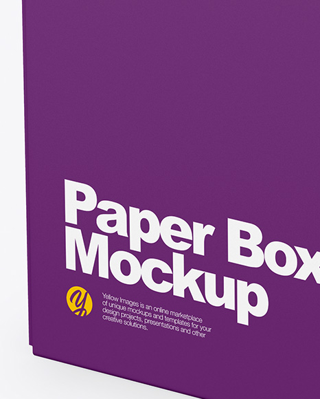 Paper Box Mockup PSD #2