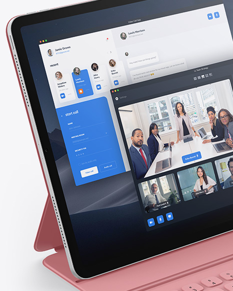 Apple iPad Pro 2018 12.9 Mockup PSD #6