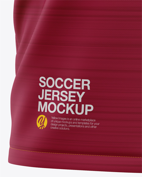 Download Men's V-Neck Soccer Jersey T-shirt Mockup - Front View ...