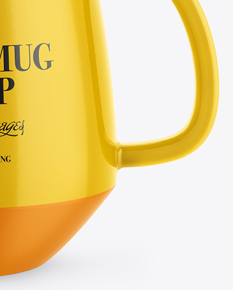 Glossy Ceramic Mug Mockup