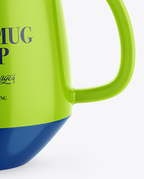 Glossy Ceramic Mug Mockup